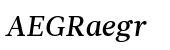 Glosa Text Medium Italic