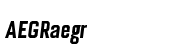 Bourgeois Bold Condensed Italic