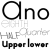 Ano Black Upper Lower-Upper Lower Italic-Upper Lower Back Italic Package