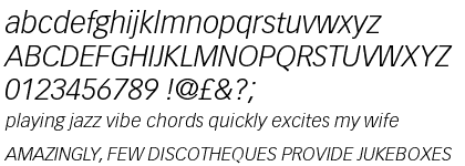 Vectora™ 46 Light Italic