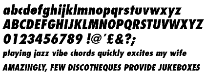 Futura™ Extra Bold Condensed Oblique