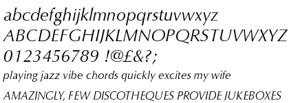 Optima Italic