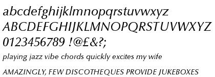 Optima™ Medium Italic