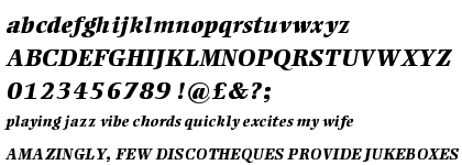 Ellington® Extra Bold Italic