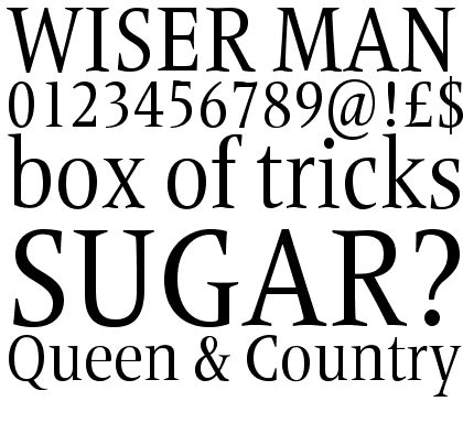 Frutiger® Serif Pro Condensed