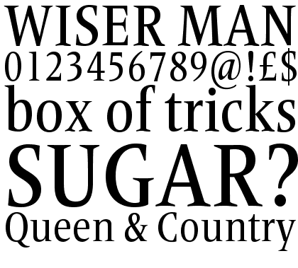 Frutiger® Serif Pro Condensed Medium