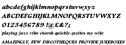 Footlight™ Extra Bold Italic