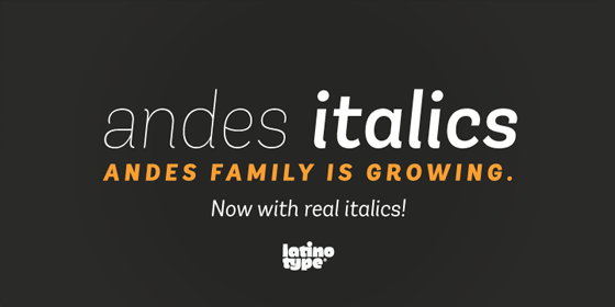 Andes Italic Family