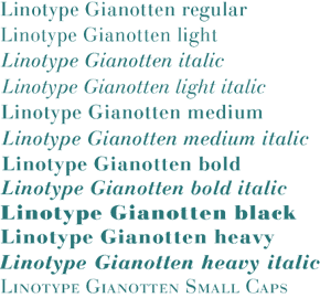 Linotype Gianotten