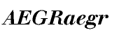 Walbaum Bold Italic OsF