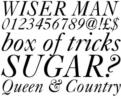 Caslon 540 Italic