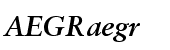 Classical Garamond Bold Italic