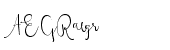 Boho Script Drop