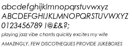 Century Gothic™ Pro Greek Italic