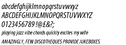 Myriad™ Pro Semi Extended Italic