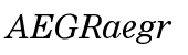 Nimrod&reg; WGL Italic