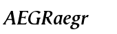 Vega&trade; Semi Bold Italic