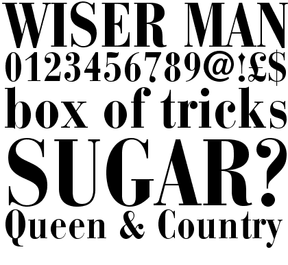 Bauer Bodoni™ Bold Condensed