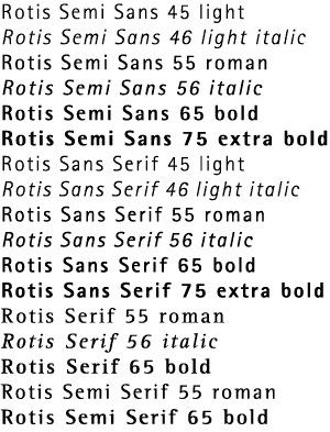 Rotis Family