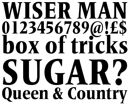 Frutiger® Serif Pro Condensed Heavy