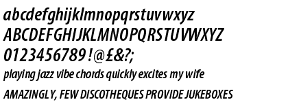 Myriad™ Pro Semibold Semi Extended Italic