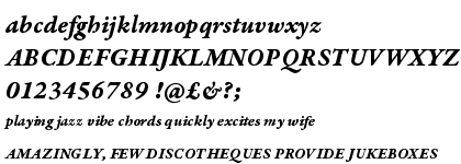 Garamond Premier Pro Bold Italic Caption