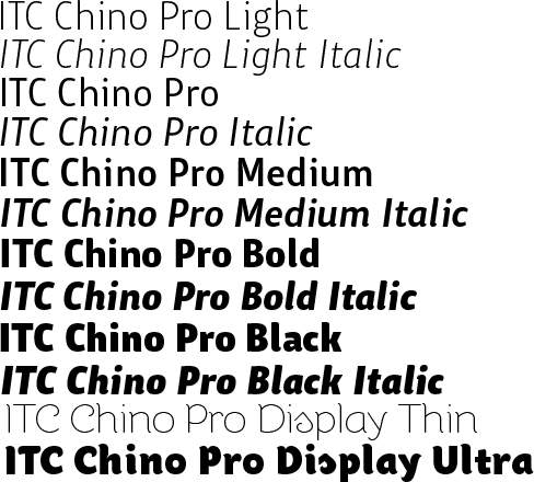 ITC Chino Pro Complete Family Pack Weights
