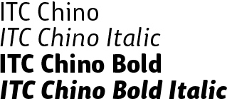 ITC Chino Volume Two Weights