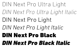 DIN Next Pro Basic 1 Value Pack