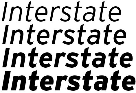 FB - Interstate Italics