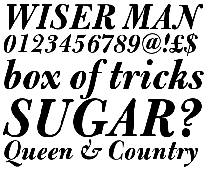 Bulmer Bold Italic