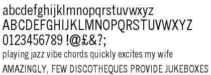 Monotype News Gothic Condensed