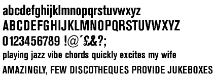 Akzidenz-Grotesk® BE Bold Condensed