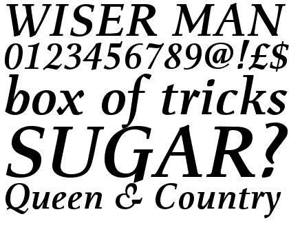 Menhart Bold Italic