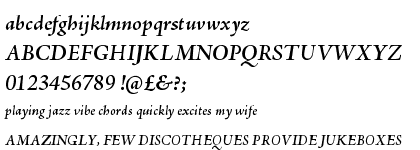 Adobe Jenson&trade; Pro Semibold Italic