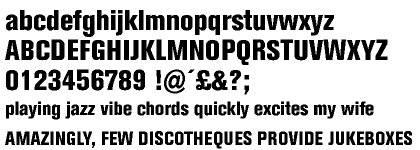 Akzidenz - Grotesk&reg; Extra Bold Condensed