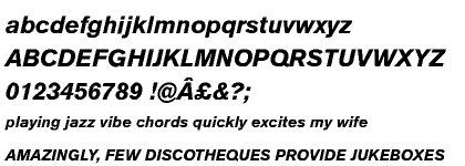 Akzidenz - Grotesk&reg; Pro Bold Italic