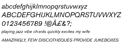 Akzidenz - Grotesk&reg; Pro Italic