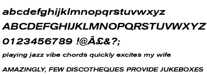 Akzidenz - Grotesk&reg; Pro Medium Extended Italic