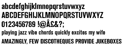 Akzidenz - Grotesk&reg; Pro+ WGL Bold Condensed