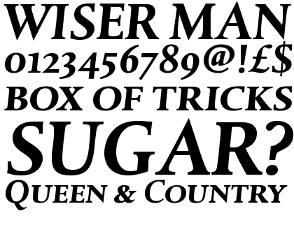 Albertina Bold Italic SC &amp; OSF