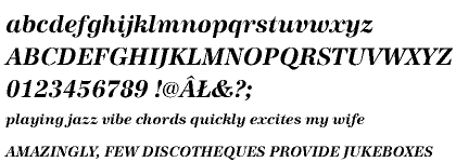 Antiqua URW 2025 CE Bold Italic