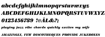 Antiqua URW Alternative 2039 CE Super Italic