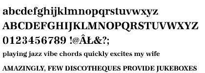 Antiqua URW CE Bold Narrow