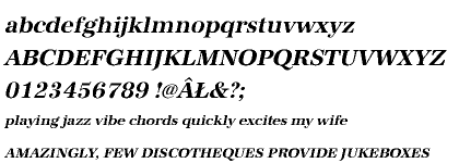 Antiqua URW CE Bold Oblique