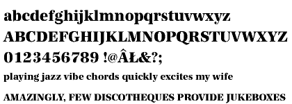 Antiqua URW CE Extra Bold Narrow