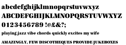 Antiqua URW Ultra Bold Narrow