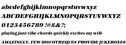 Antiqua URW Ultra Bold Oblique