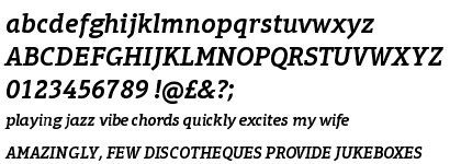 Aptifer&trade; Slab Com Semibold Italic