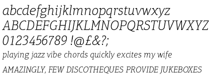 Aptifer&trade; Slab Com Thin Italic